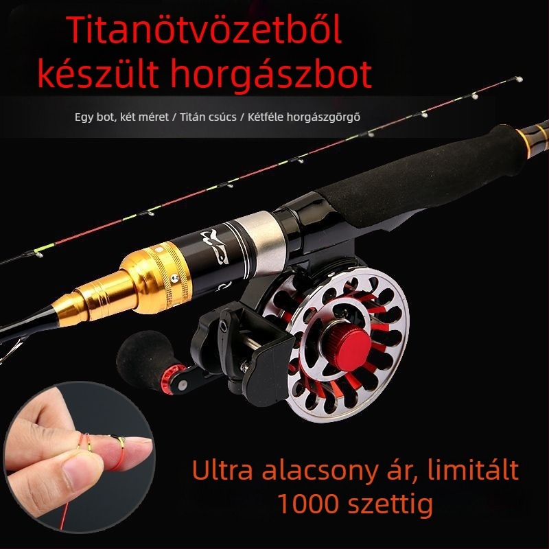 Horgászbot híd-platóhoz, titánötvözet és ólom anyagból