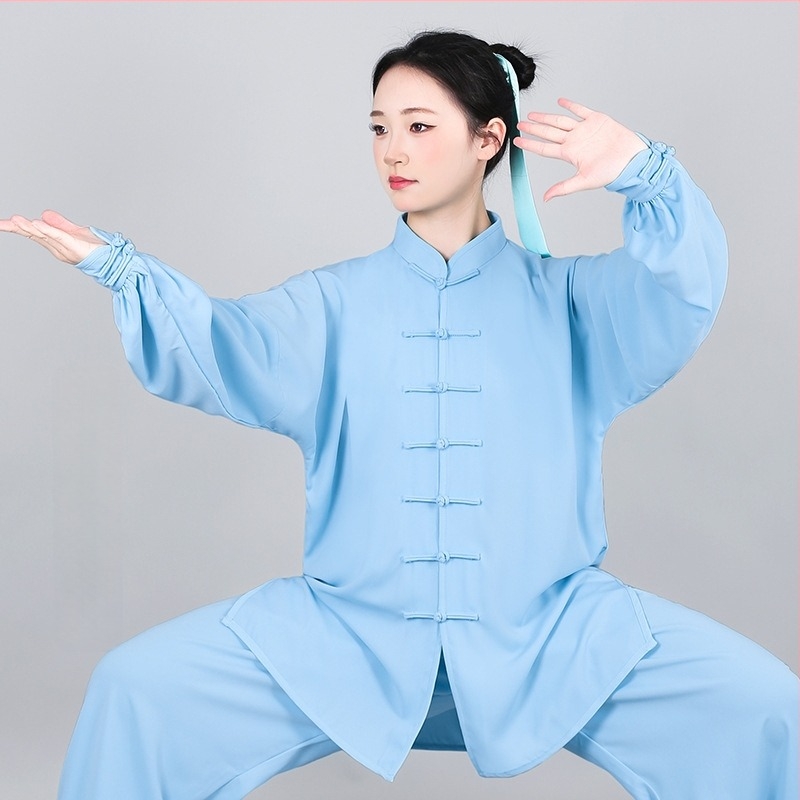 Tai Chi edzésruha – uniszex készlet edzésre és előadásokra, tavasz/nyár és ősz, nyolcrészes Brokád Qigong stílus