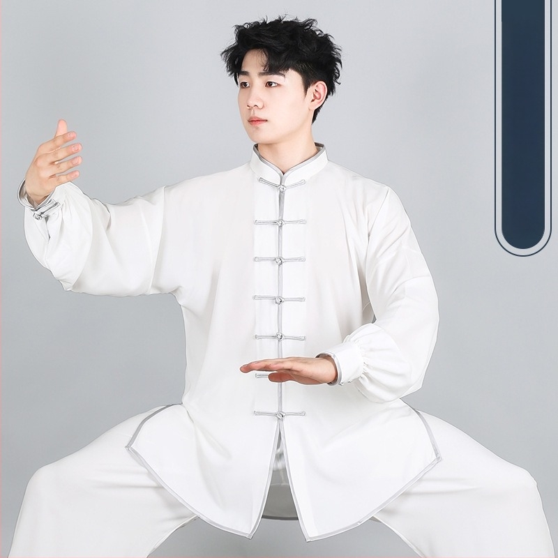 Tai Chi edzésruha – uniszex készlet edzésre és előadásokra, tavasz/nyár és ősz, nyolcrészes Brokád Qigong stílus