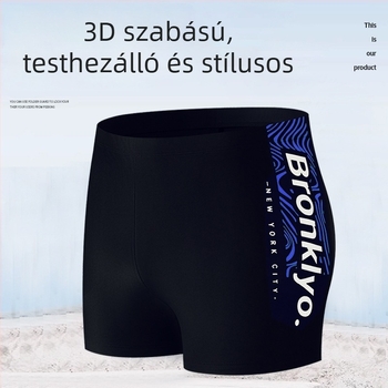 Férfi nyári úszónadrág, dupla rétegű, gyorsan száradó, elasztikus derekú, laza szabású.