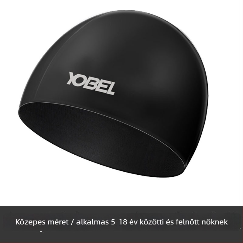 Szilikonból készült vízálló úszó sapka fülvédővel – kötésmentes, felnőtteknek