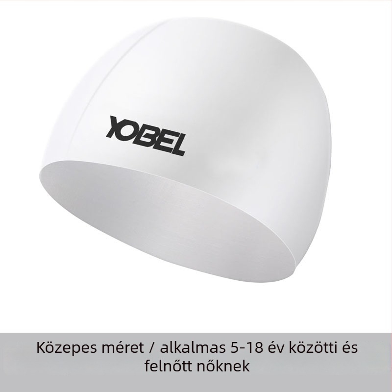 Szilikonból készült vízálló úszó sapka fülvédővel – kötésmentes, felnőtteknek