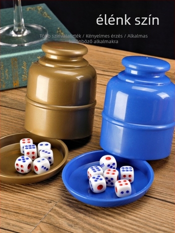 Runwei Dice Cup készlet, PP anyag, 120 darab, sakk és kártyajátékokhoz