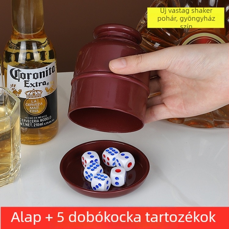 Runwei Dice Cup készlet, PP anyag, 120 darab, sakk és kártyajátékokhoz