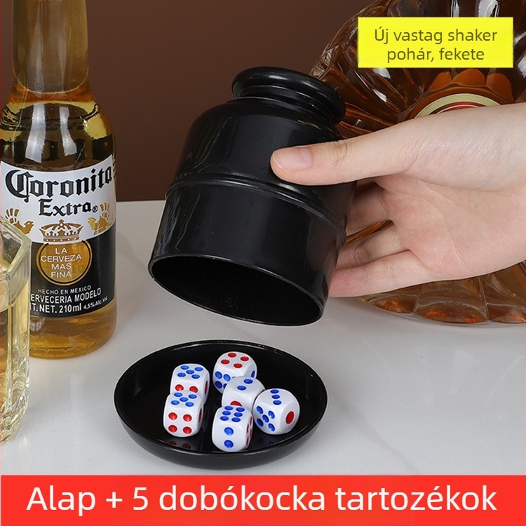 Runwei Dice Cup készlet, PP anyag, 120 darab, sakk és kártyajátékokhoz