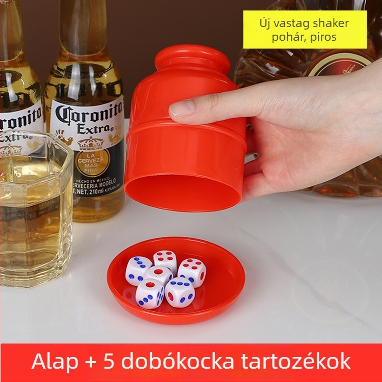 Runwei Dice Cup készlet, PP anyag, 120 darab, sakk és kártyajátékokhoz