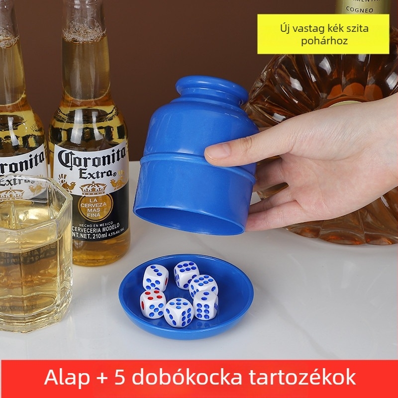 Runwei Dice Cup készlet, PP anyag, 120 darab, sakk és kártyajátékokhoz