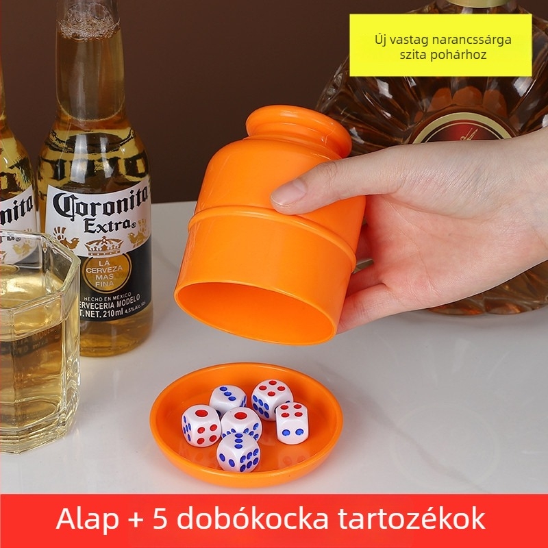 Runwei Dice Cup készlet, PP anyag, 120 darab, sakk és kártyajátékokhoz