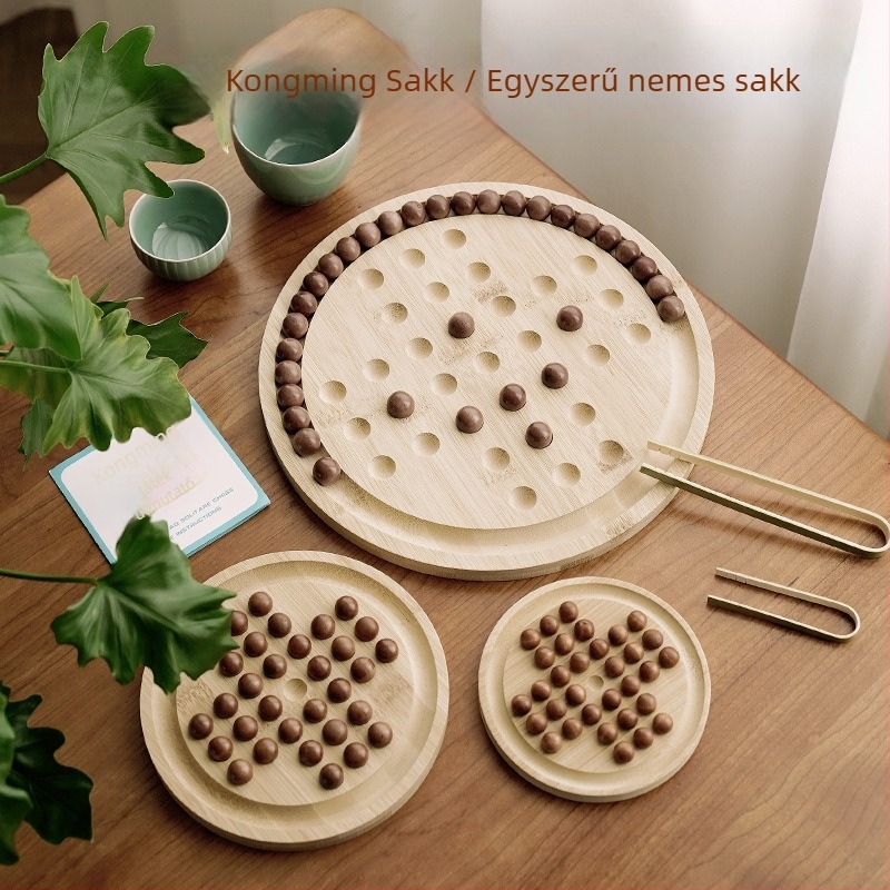 MZ Márkájú fa egyjátékos rejtvényjáték — agy- és kézügyesség edzése, korai nevelés.