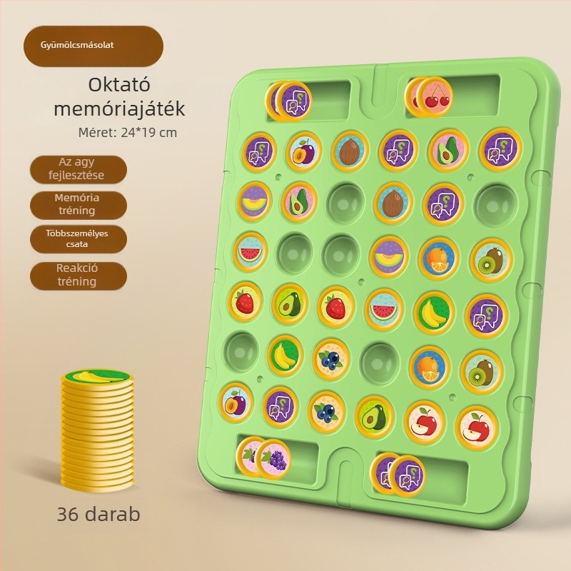 Műanyag asztali kártyajáték 4–6 éveseknek — interaktív szülő-gyermek oktató társasjáték