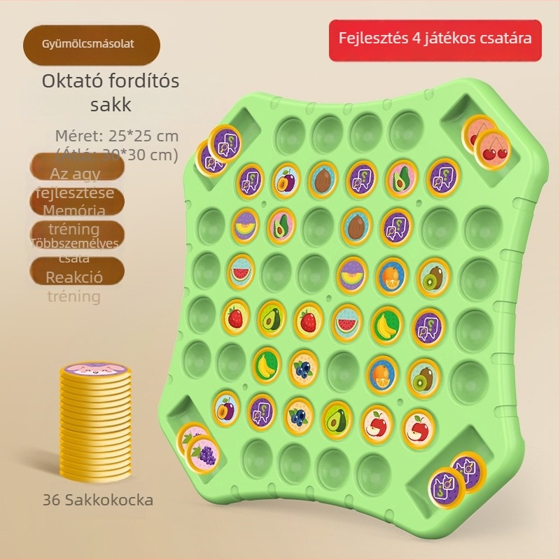 Műanyag asztali kártyajáték 4–6 éveseknek — interaktív szülő-gyermek oktató társasjáték