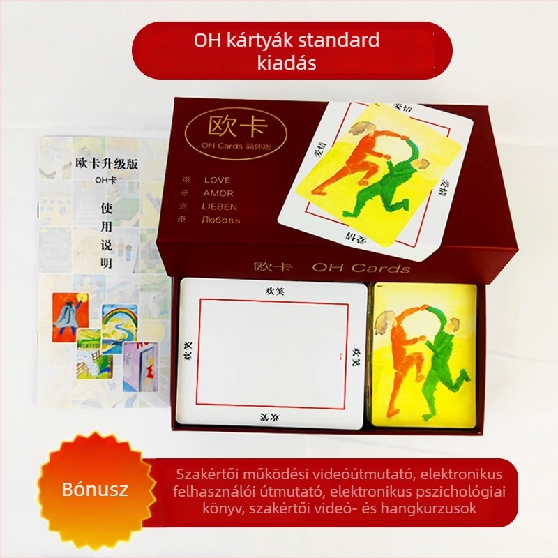 Tarot kártya társasjáték pszichológiai gyógyuláshoz és tudatalatti projekcióhoz, érzelemfejlesztés; Anyag: papír; Korhatár: 15–60