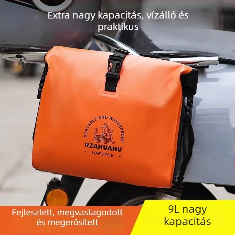 Első kerékpár táska, PVC vízálló, 9L, KS1623