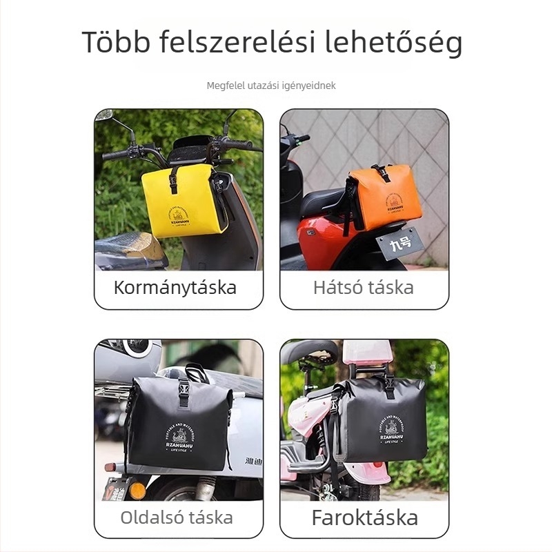 Első kerékpár táska, PVC vízálló, 9L, KS1623