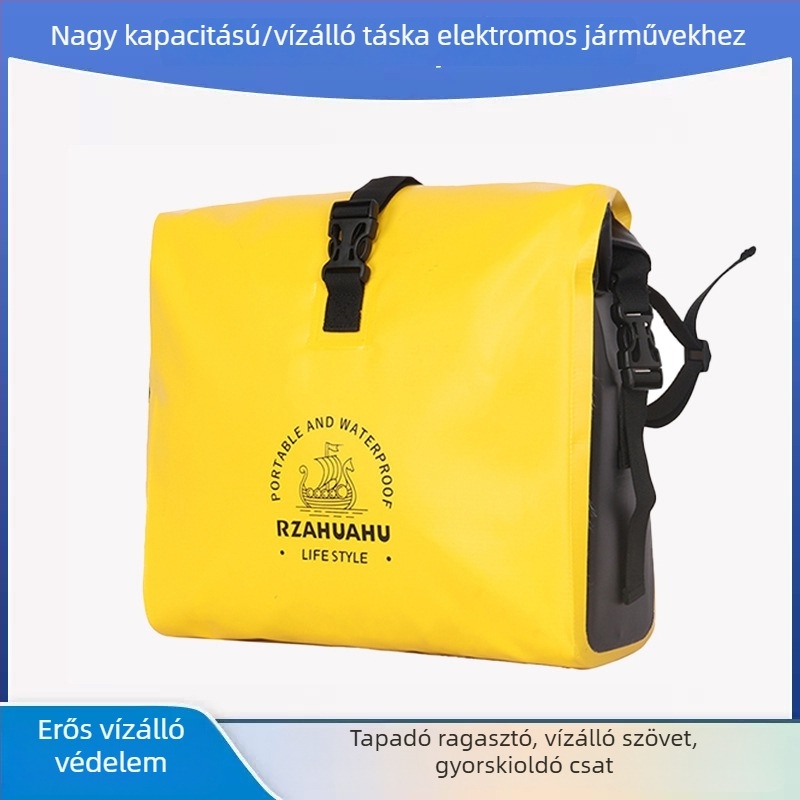 Első kerékpár táska, PVC vízálló, 9L, KS1623
