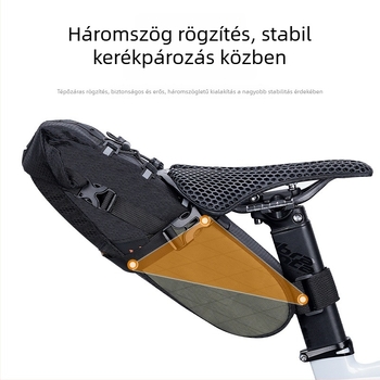 ENLEE kerékpár hátsó táska, többfunkcionális, 5,8 L kapacitású, vízálló hosszú utazásokhoz