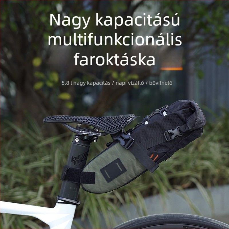 ENLEE kerékpár hátsó táska, többfunkcionális, 5,8 L kapacitású, vízálló hosszú utazásokhoz