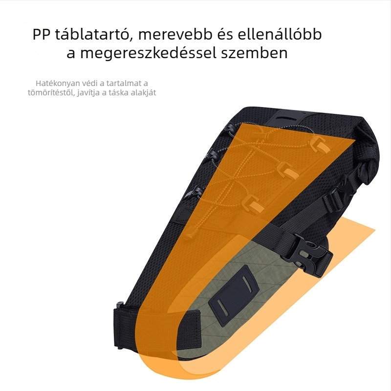 ENLEE kerékpár hátsó táska, többfunkcionális, 5,8 L kapacitású, vízálló hosszú utazásokhoz