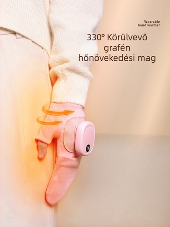 Kerékpáros kesztyű USB-töltéses grafén fűtéssel, kültéri téli használatra