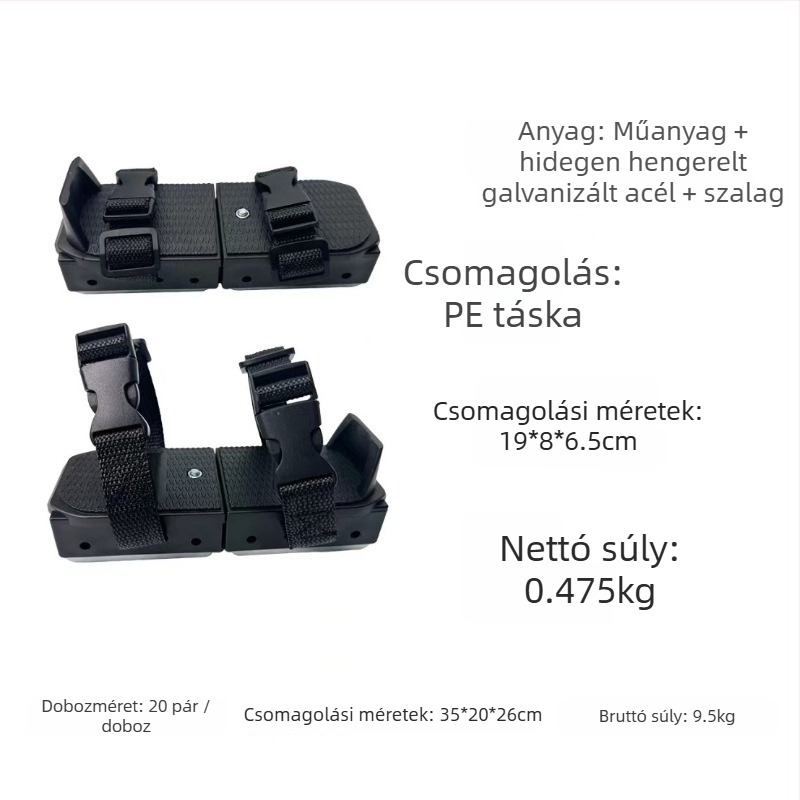 Moqian Gyerek jégkorcsolyák kezdőknek – Síeléshez és korcsolázáshoz, Felső rész: webbing, Lemez: rozsdamentes acél, Talp: műanyag + fém