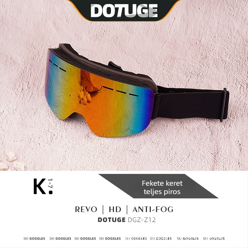 Sí szemüveg TPU kerettel és PC lencsével, párátlanító, dupla rétegű, vízálló és szélálló