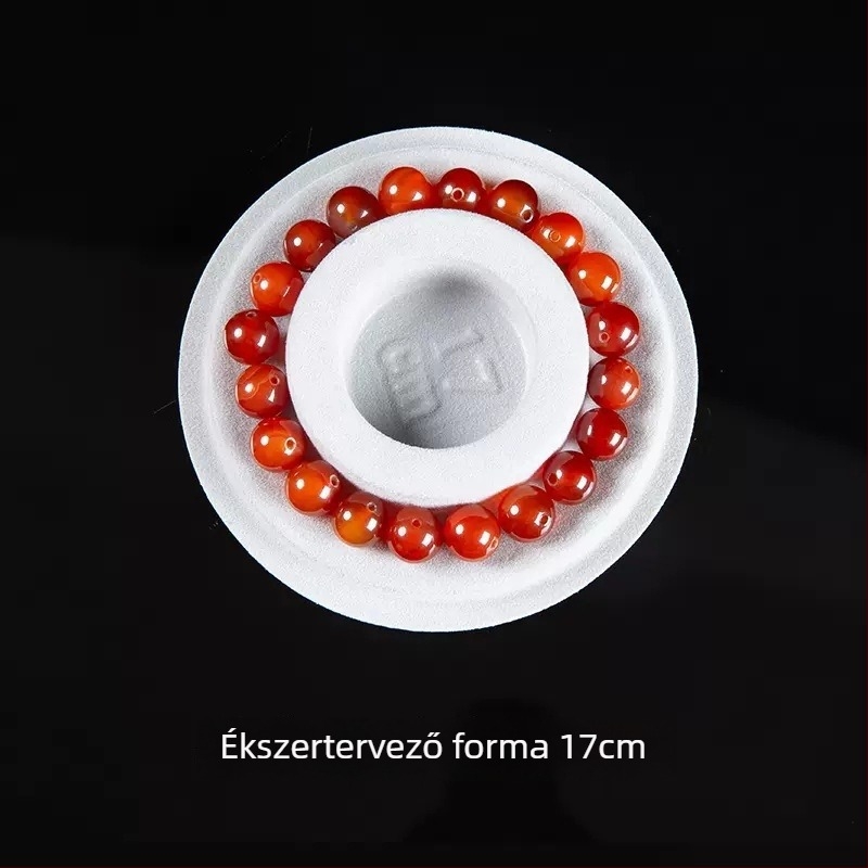 Ékszer gyöngy bemutató tálca – DIY karkötő tervezéséhez, gyanta, geometriai konkáv-konvex forma, Hongma MZ2373