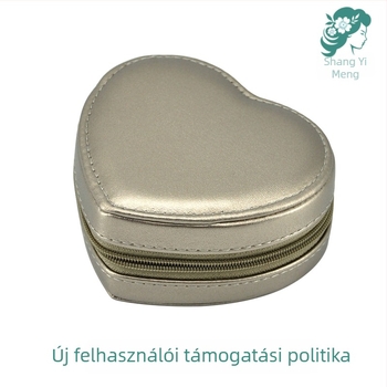 Szív alakú ékszerdoboz PLX801, Cortical anyag, egyszínű mintázat