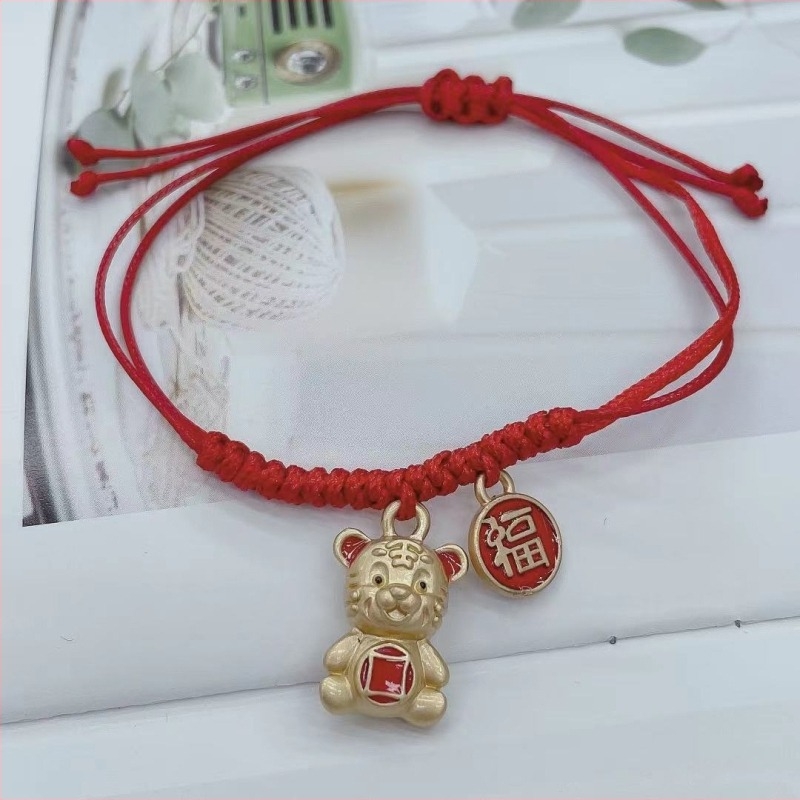 Tigris zodiákus karkötő, egyszerű, uniszex, műanyag/gyanta, fáradtság elleni funkcióval
