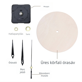 DIY falióra – kör alakú fapanel, folyadékfestés, oktató játék, otthonra és irodába, Új kínai stílus