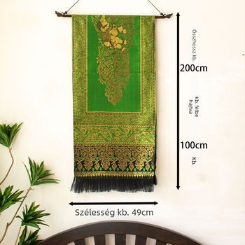 Asztal zászló – Délkelet-ázsiai stílus, Thai teás asztalhoz textil, Márka Laijun; Anyag: Tess; Fő összetevő tartalma: 60%; Minta: Egyéb