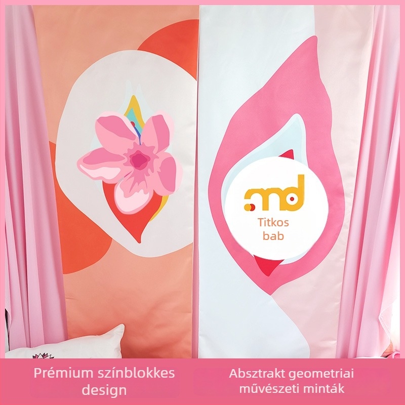 Szatén ágytakaró futó, egyszerű és modern, hotel stílusú dekoráció