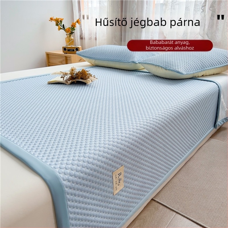 Grade A hűsítő ice-silk matrac kollégiumokhoz, hajtogatható, minimalist stílus, készlet egyszemélyes és kétszemélyes ágyhoz