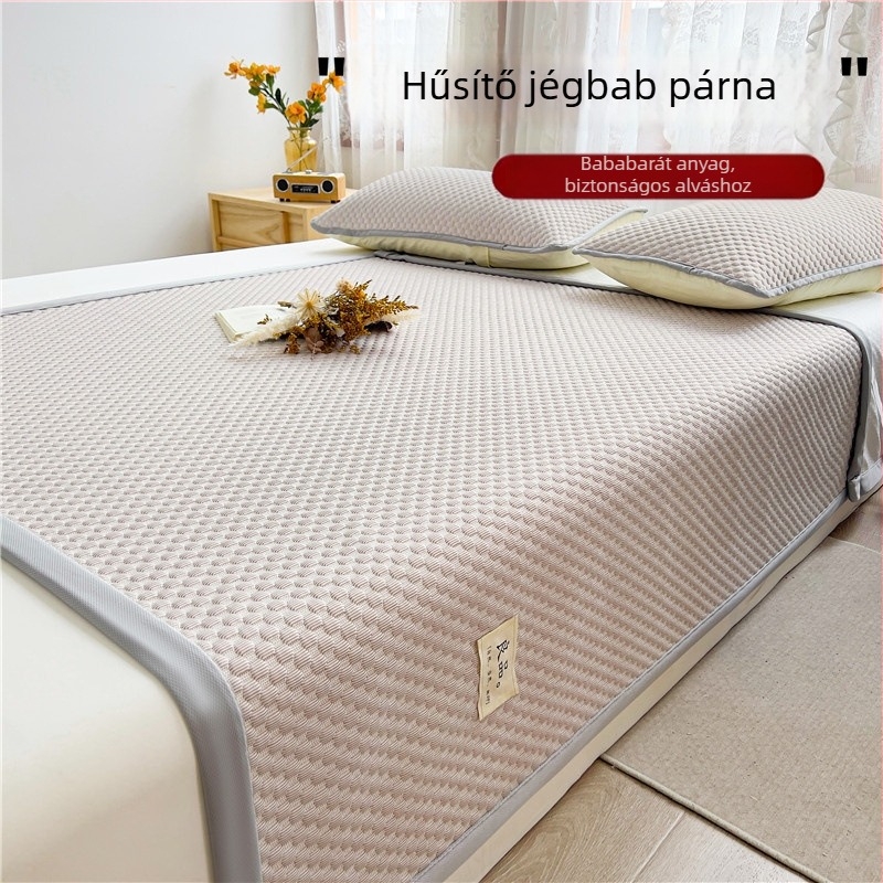 Grade A hűsítő ice-silk matrac kollégiumokhoz, hajtogatható, minimalist stílus, készlet egyszemélyes és kétszemélyes ágyhoz