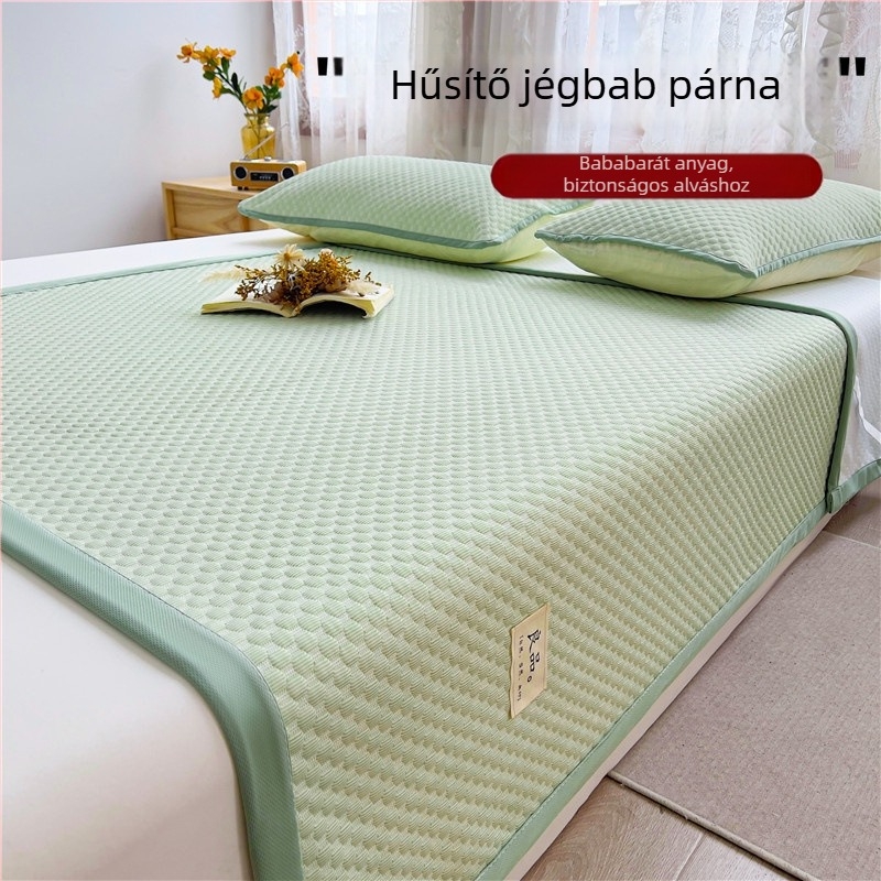 Grade A hűsítő ice-silk matrac kollégiumokhoz, hajtogatható, minimalist stílus, készlet egyszemélyes és kétszemélyes ágyhoz