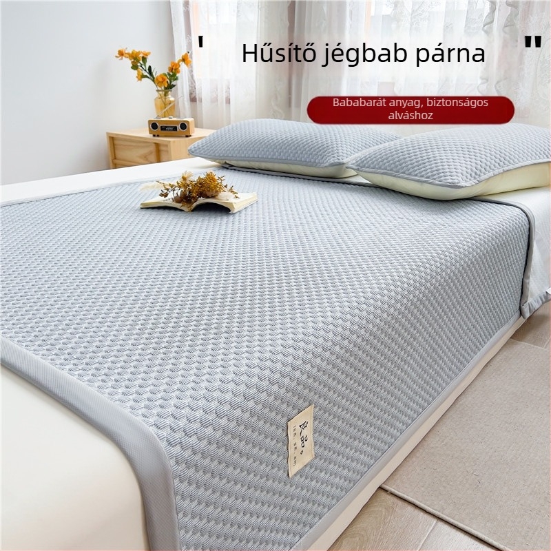 Grade A hűsítő ice-silk matrac kollégiumokhoz, hajtogatható, minimalist stílus, készlet egyszemélyes és kétszemélyes ágyhoz