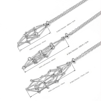 UBELIEVE Geometrikus nyaklánc titánacélból, Seiko felületkezelés