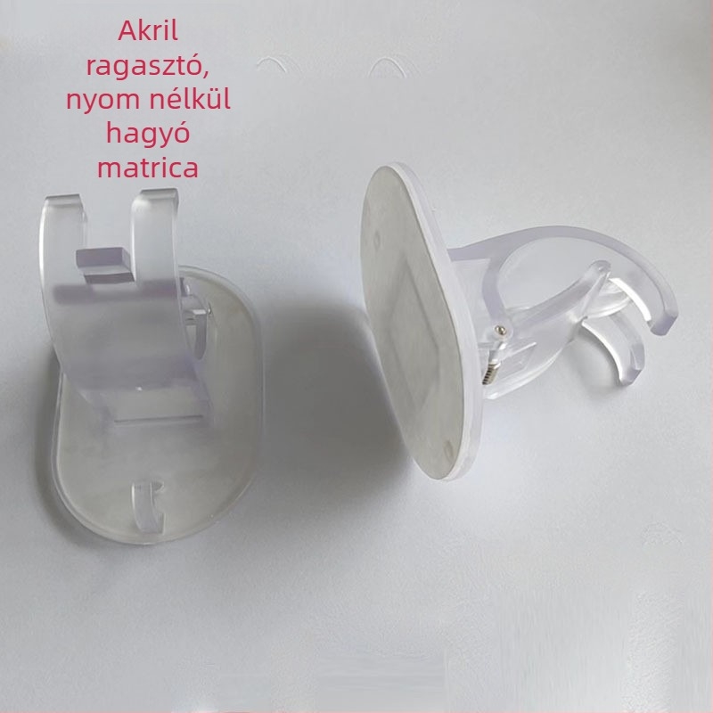 Ragasztó kampó függönyrúdhhoz, ABS, egyes kampó, modern minimalist stílus, teherbírás 1–3 kg