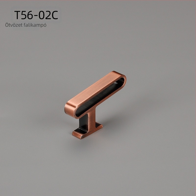 Függönykampó, cink-ötvözet, modell T56-02C, rögzítés típusú függönyökhöz, könnyed luxus stílus