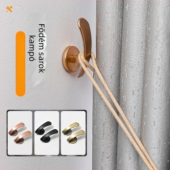 Függönykampó, lapos szög, cinkötvözet