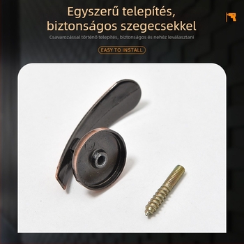 Függönykampó, lapos szög, cinkötvözet