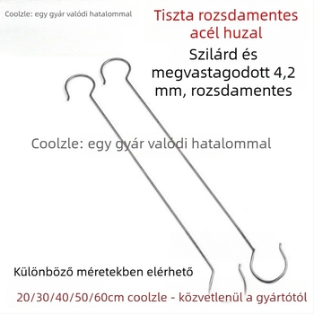 Rozsdamentes acél horog, konyha- és fürdőszobai használatra, egyszerű modern kialakítás, 5–10 kg teherbírás, 1 darab