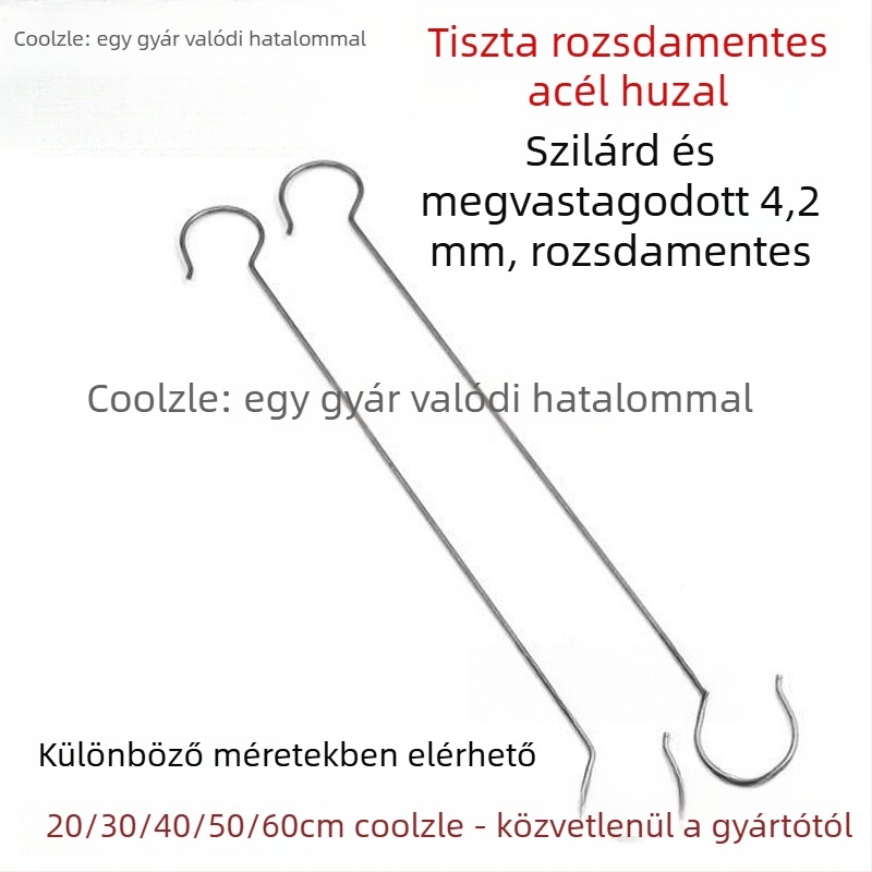 Rozsdamentes acél horog, konyha- és fürdőszobai használatra, egyszerű modern kialakítás, 5–10 kg teherbírás, 1 darab