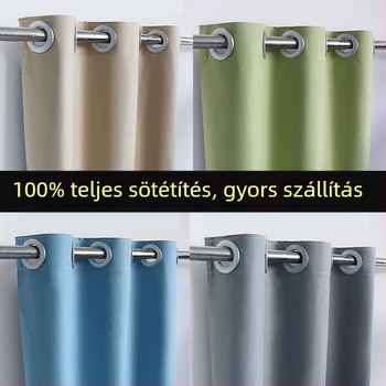 Teljes árnyékoló függöny kompozit anyagból perforált kialakítással, római rúd-sínhez, kis ablakokra