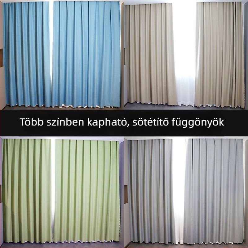 Teljes árnyékoló függöny kompozit anyagból perforált kialakítással, római rúd-sínhez, kis ablakokra