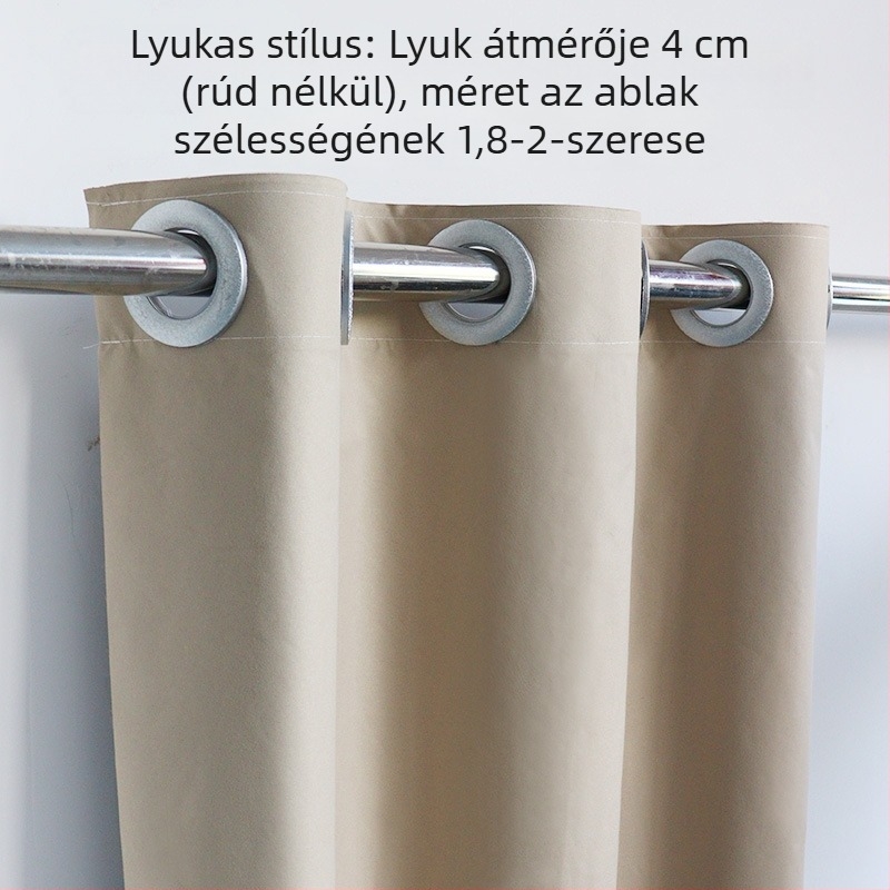 Teljes árnyékoló függöny kompozit anyagból perforált kialakítással, római rúd-sínhez, kis ablakokra