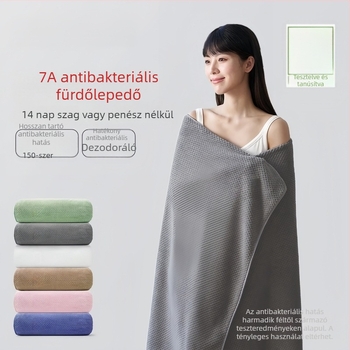 7A antibakteriális és szagtalanító fürdőlepedő ananász mintás, nagy méret, nedvszívó, gyorsan száradó, puha, hordozható férfiak és nők számára