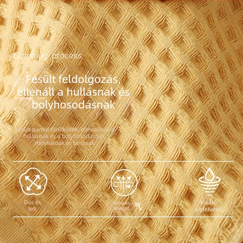 Brien 100% pamut fürdőtörölköző, 200–300 g, 40s/2 üreges fonal, egyszerű szövés