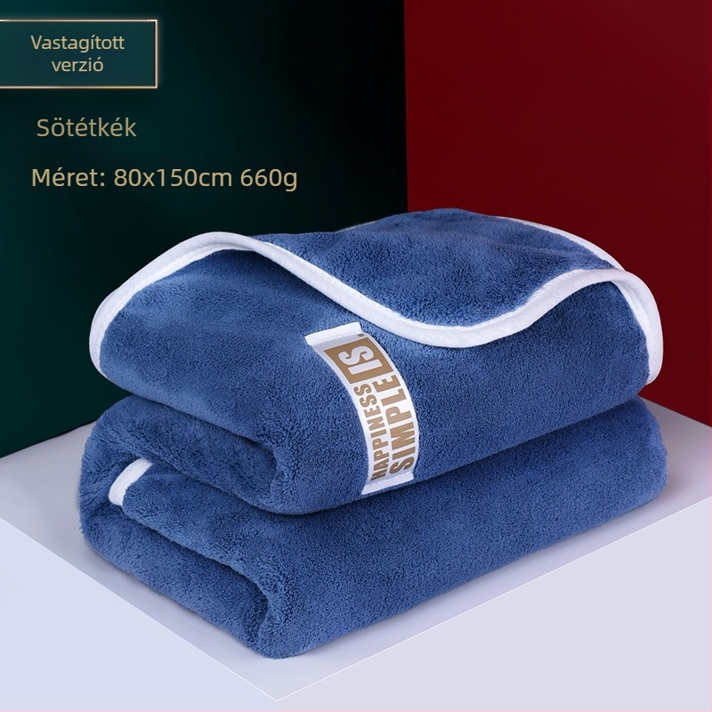 Nagy fürdőlepedő, vastag, rendkívül nedvszívó, alacsony szálhullás, korall plüss, 500 g felett, 150D, vágott velúr befejezés