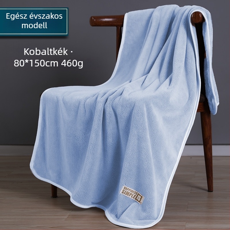 Nagy fürdőlepedő, vastag, rendkívül nedvszívó, alacsony szálhullás, korall plüss, 500 g felett, 150D, vágott velúr befejezés
