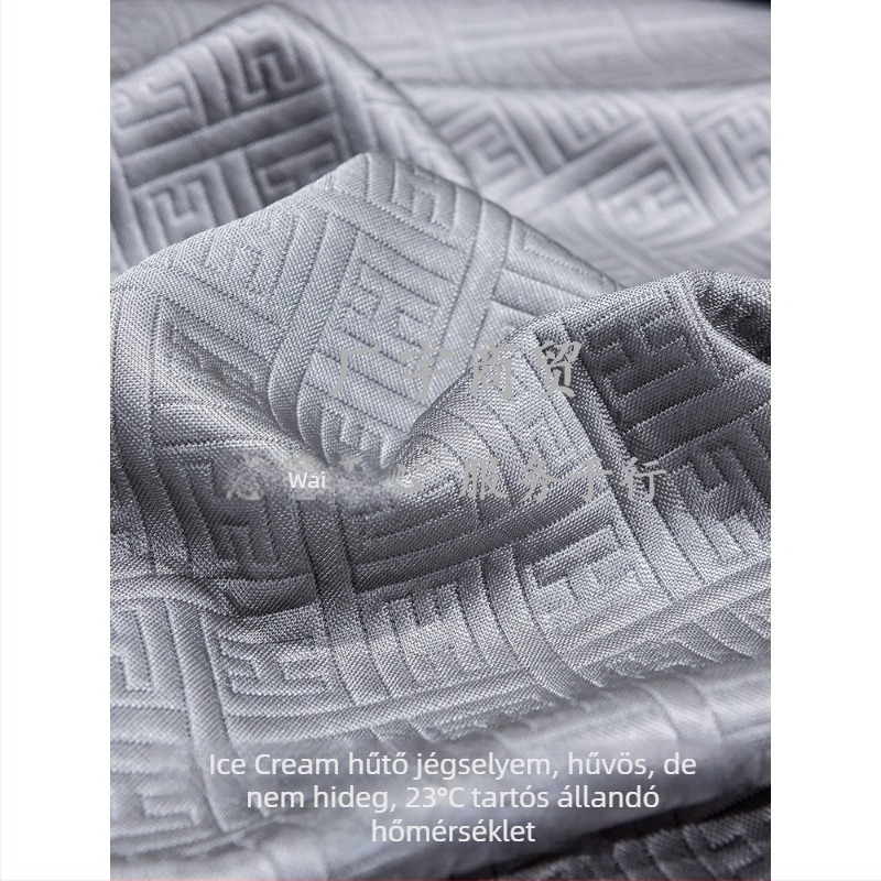 Jégselyem Ice Silk bambuszrost hűsítő takaró nyárra – vékony, könnyű pléd, 150x200-220 cm, fehér